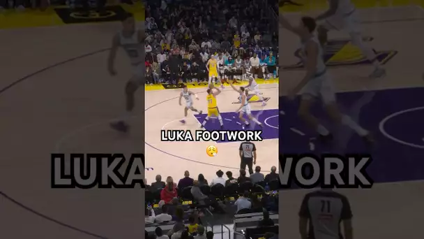 Luka with the fancy footwork for the bucket