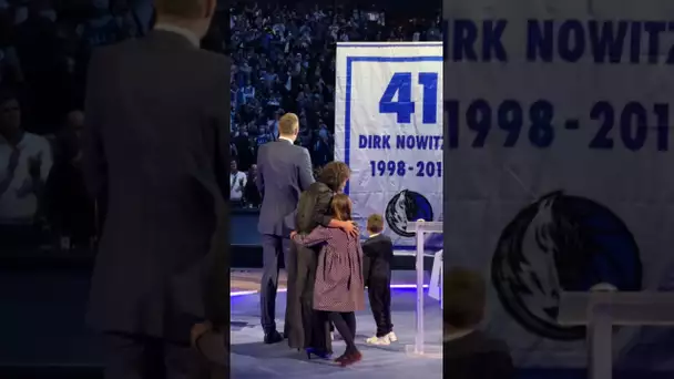 Dirk Watches His Retired Jersey Go Up | #Shorts