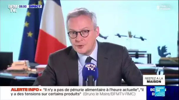 "Le fond de solidarité sera maintenu" jusqu'à la fin de la crise, affirme Bruno Lemaire