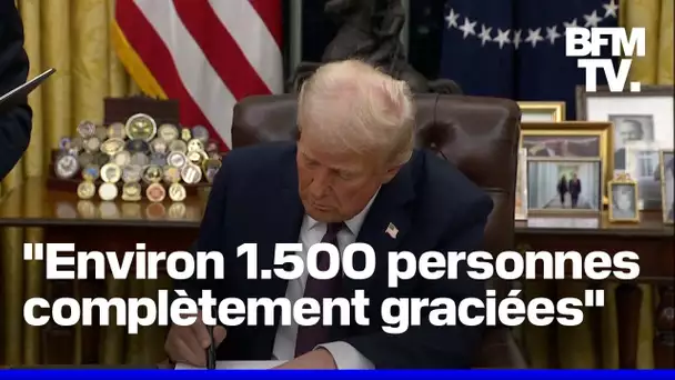 Donald Trump gracie 1.500 assaillants du Capitole de janvier 2021 qu'il qualifie "d'otages"