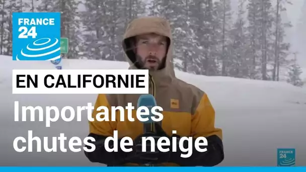 En Californie, importantes chutes de neige et rare blizzard autour de Los Angeles • FRANCE 24