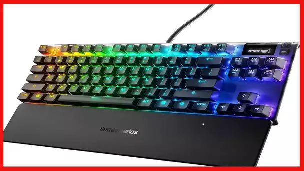 SteelSeries Apex Pro TKL Mechanical Gaming Keyboard – World’s Fastest Mechanical Switches – OLED