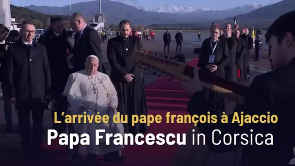 Historique, le pape François met le pied en Corse pour la première fois