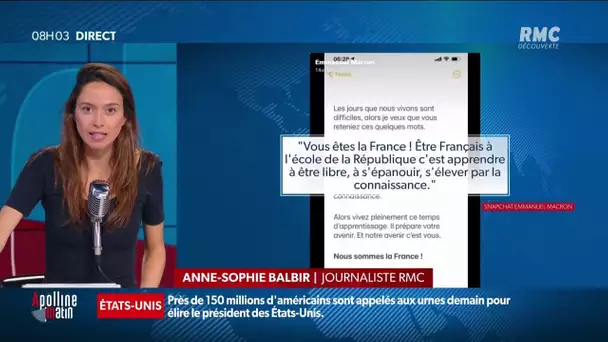 Rentrée scolaire: Emmanuel Macron s’adresse aux élèves sur Snapchat