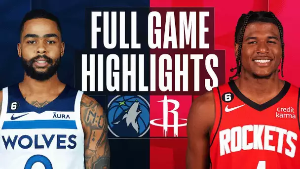 TIMBERWOLVES at ROCKETS | FULL GAME HIGHLIGHTS | January 23, 2023