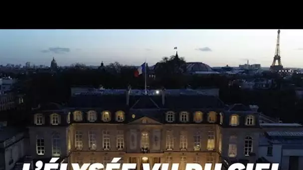 L'Élysée vu du ciel pour la première fois grâce à un drone