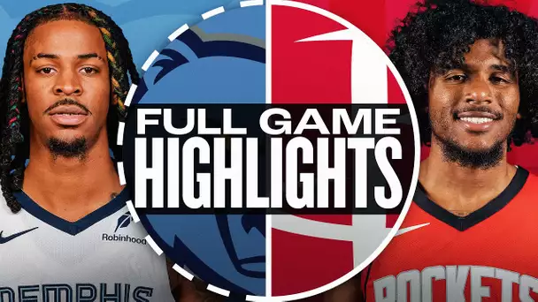 GRIZZLIES at ROCKETS | FULL GAME HIGHLIGHTS | October 25, 2024