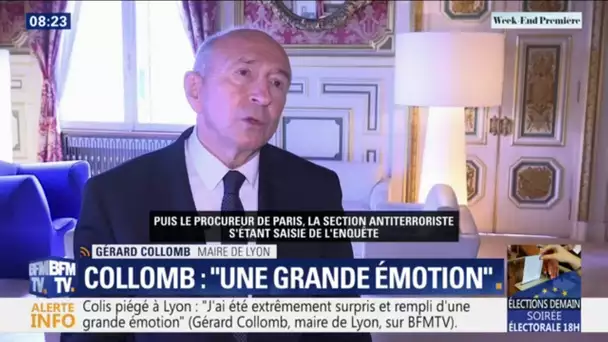 Explosion à Lyon: Gérard Collomb exprime sa 'surprise' et son 'émotion' sur BFMTV