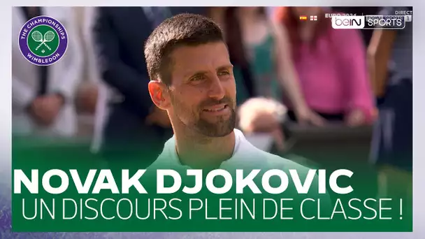 🎾 WIMBLEDON : Le discours PLEIN DE CLASSE de Novak DJOKOVIC après sa défaite !