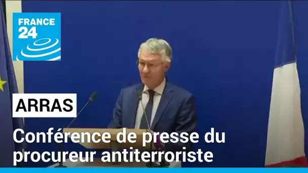 Replay : conférence de presse du procureur antiterroriste après l'attaques d'Arras • FRANCE 24