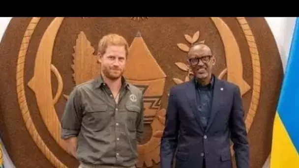 Le prince Harry pose pour des photos lors d'une tournée solo non annoncée avant le retour de l'épreu