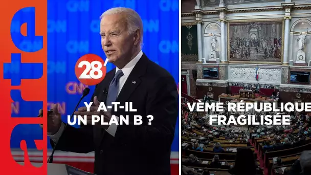 L'avenir de la Ve République / Joe Biden diminué : y a-t-il un plan B ? - 28 Minutes - ARTE