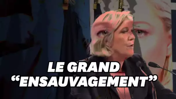 Marine Le Pen agite encore la peur de "l'ensauvagement"... en vue des municipales?