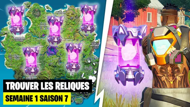 TROUVER LES RELIQUES EXTRATERRESTRES SEMAINE 1 ! (FORTNITE DEFIS SAISON 7)