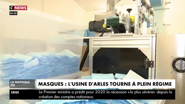 Masques : l'usine d'Arles tourne à plein régime