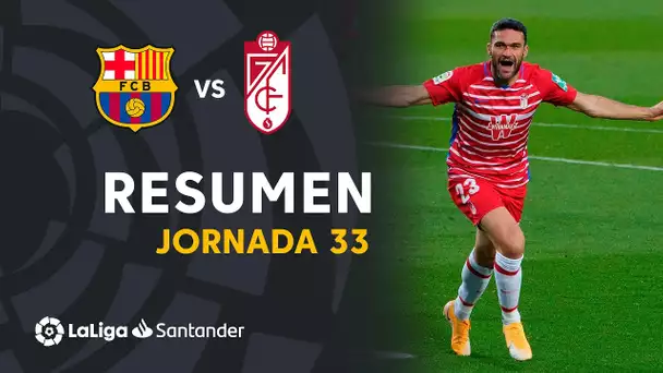 Resumen de FC Barcelona vs Granada CF (1-2)