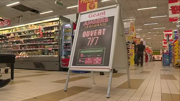 Angers : ouverture du dimanche d'un hypermarché, ouverture sous tensions