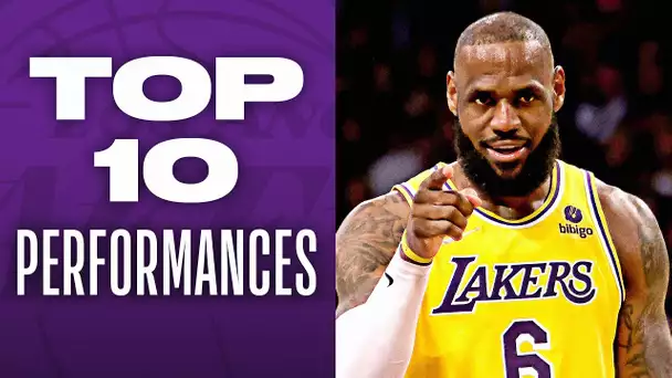 Top 10 EPIC Performances NBA Week 21 🔥👏 (LeBron, Steph, Kyrie, Jokic & More)