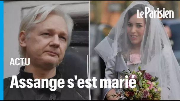 La future femme de Julian Assange arrive en robe de mariée à la prison de Belmarsh