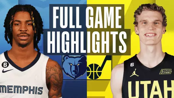 GRIZZLIES at JAZZ | NBA FULL GAME HIGHLIGHTS | October 31, 2022