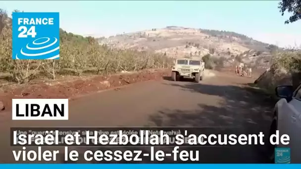 Israël et le Hezbollah s'accusent mutuellement de violer le cessez-le-feu • FRANCE 24