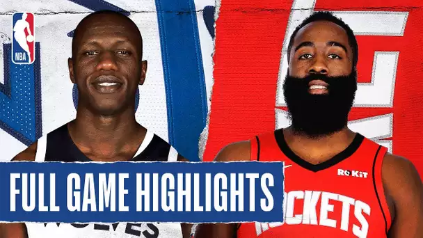 TIMBERWOLVES at ROCKETS | FULL GAME HIGHLIGHTS | January 11, 2020