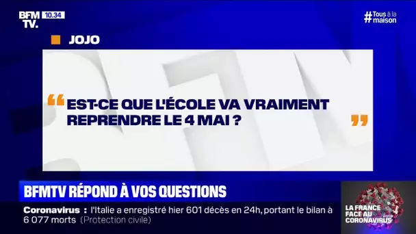 L'école reprendra-t-elle vraiment le 4 mai ?