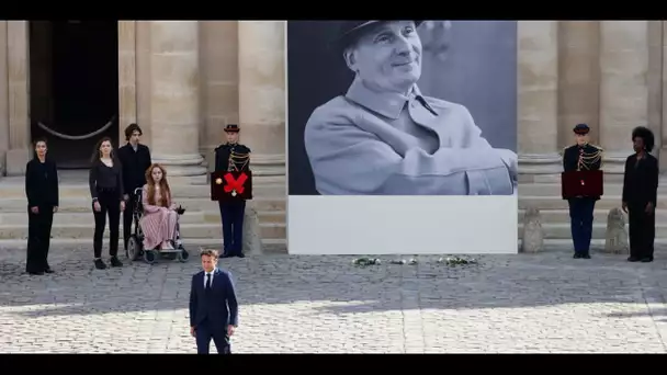 «Il a régné sur le théâtre en monstre sacré» : Macron rend hommage à Michel Bouquet aux Invalides