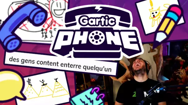 Gartic Phone #1 : Des gens contents enterrent quelqu'un (ft. la guilde WoW)