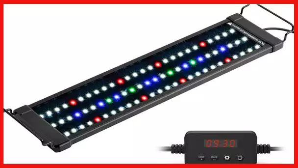 NICREW ClassicLED Plus Planted Aquarium Light, Full Spectrum LED Fish Tank Light for Freshwater