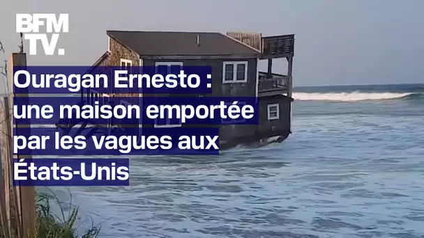 États-Unis: une maison emportée par les vagues lors du passage de l’ouragan Ernesto