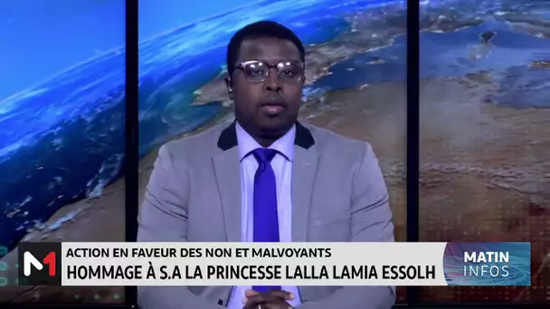 Hommage à SA la Princesse Lalla Lamia Essolh pour son action en faveur des non et malvoyants