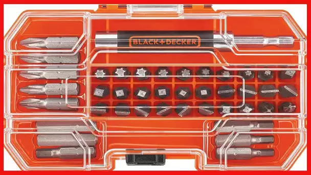 BLACK+DECKER Screwdriver Bit Set, 42-Piece (BDA42SD)