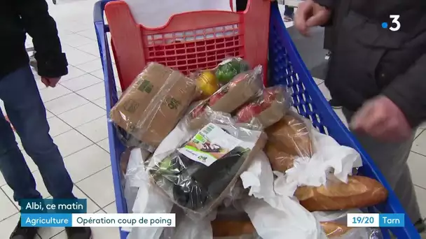 Hypermarchés : les agriculteurs du Tarn en colère