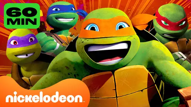 Les Tortues Ninja | 60 MINUTES de Mikey en tant que plus jeune frère ! 🤭 | Nickelodeon France