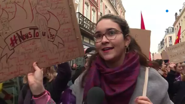 La marche contre les violences sexistes et sexuelles à Lille