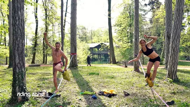 Défi Strip-Tease sur une Slackline ! (feat. Coralie Giro et Thibault Balducci)