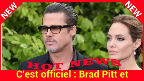 C’est officiel : Brad Pitt et Angelina Jolie sont de nouveau célibataires