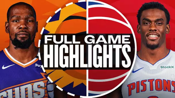 SUNS at PISTONS | NBA PRESEASON FULL GAME HIGHLIGHTS | October 8, 2024