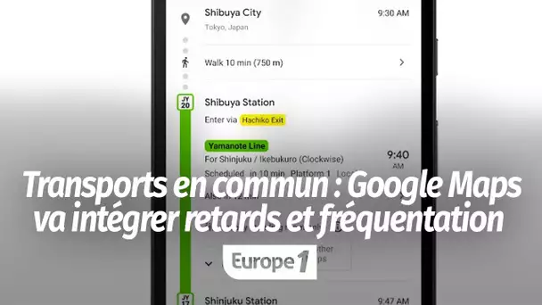 Google Maps va intégrer les retards et la fréquentation des métros et des bus