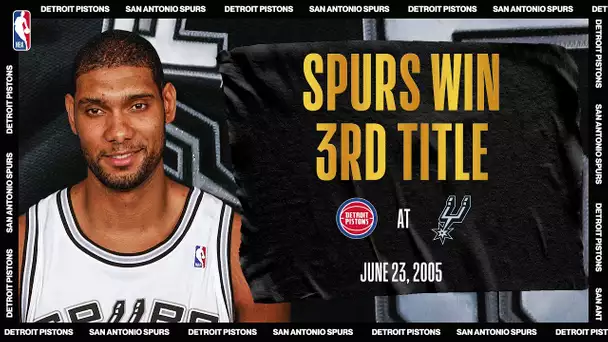 2005 NBA Finals Game 7: Detroit Pistons @ San Antonio Spurs #NBATogetherLive