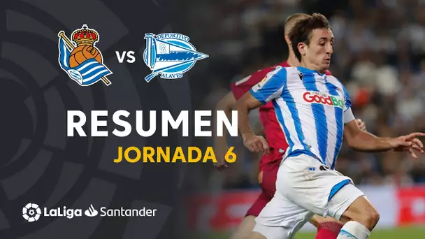 Resumen de Real Sociedad vs Deportivo Alavés (3-0)