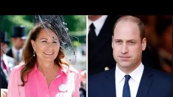 Dans la relation du prince William avec la « deuxième maman » Carole Middleton après un voyage secre