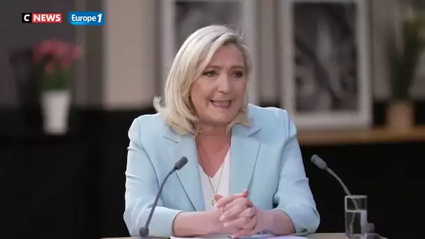 Le Pen tacle Macron : "S'il n'était pas fébrile il irait contester mon projet sans mentir"