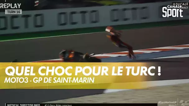 L'énorme chute de Deniz Öncü ! - GP de Saint-Marin Moto3