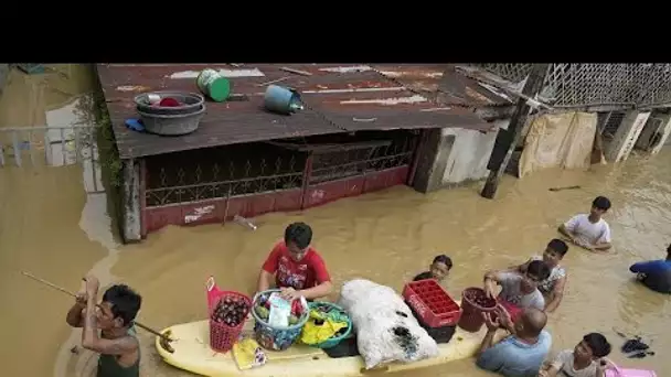 Les Philippines frappées par des inondations le jour de noël