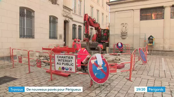 Travaux : de nouveaux pavés pour Périgueux