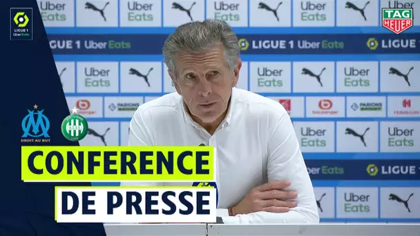 Conférence de presse OLYMPIQUE DE MARSEILLE - AS SAINT-ÉTIENNE (0-2)  / 2020/2021