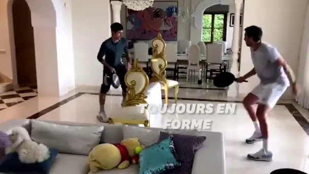 Comme Novak Djokovic, ces sportifs trompent le confinement pour garder la forme