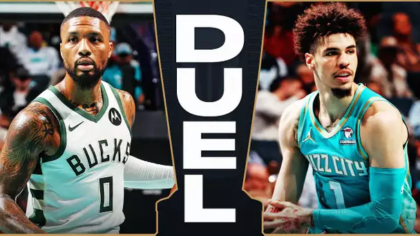 Damian Lillard & LaMelo Ball Trade Buckets In NBA In-Season Tournament Matchup 🏆